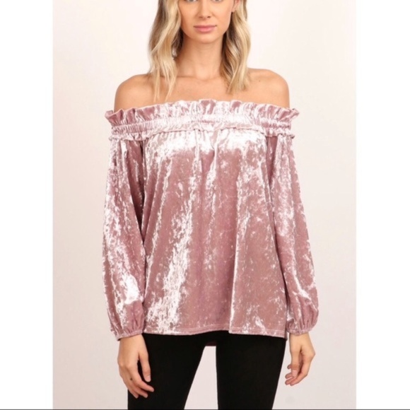 Amor Adore Tops - 3/$20 Amor Adore L Pink Velour Top